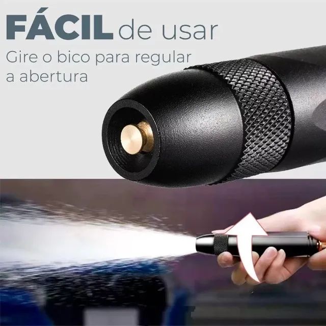 Bico Esguicho De Alta Pressão Para Torneira Mangueira Lavagem De Carros Moto Rega Jardim  - Foto 3