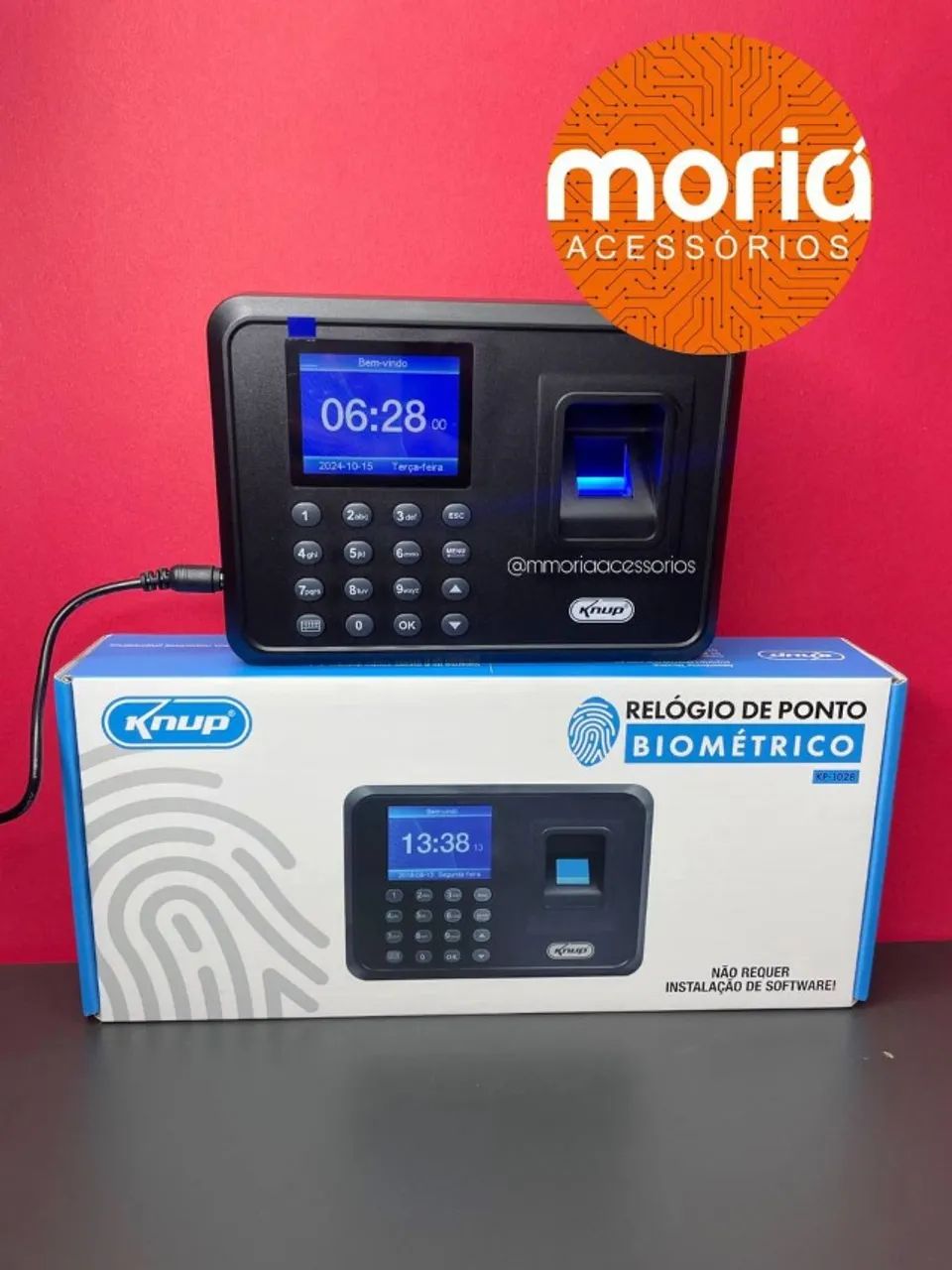 Relógio De Ponto Biométrico Eletrônico Impressão Digital