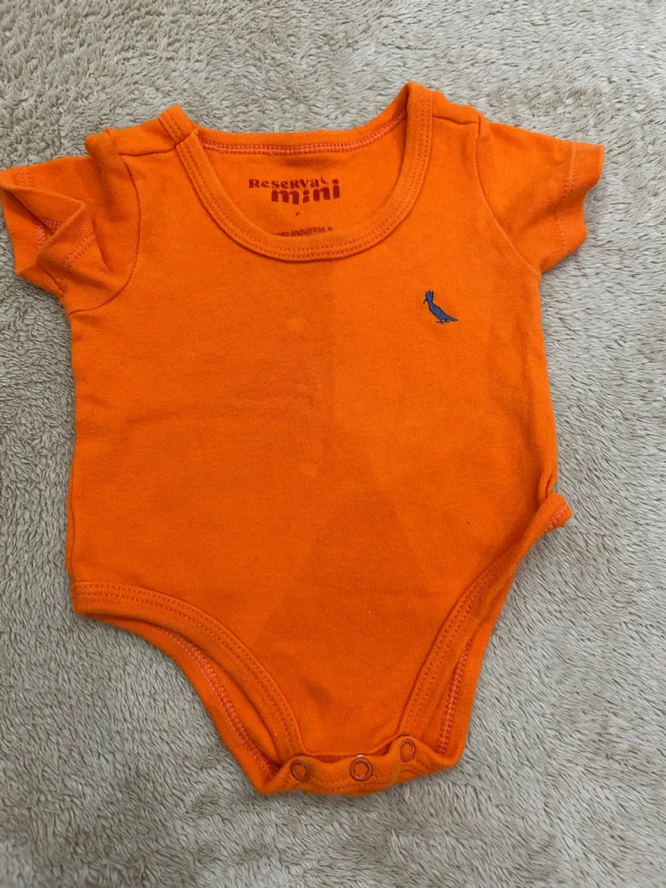 Body Bebê Reserva Mini - Laranja