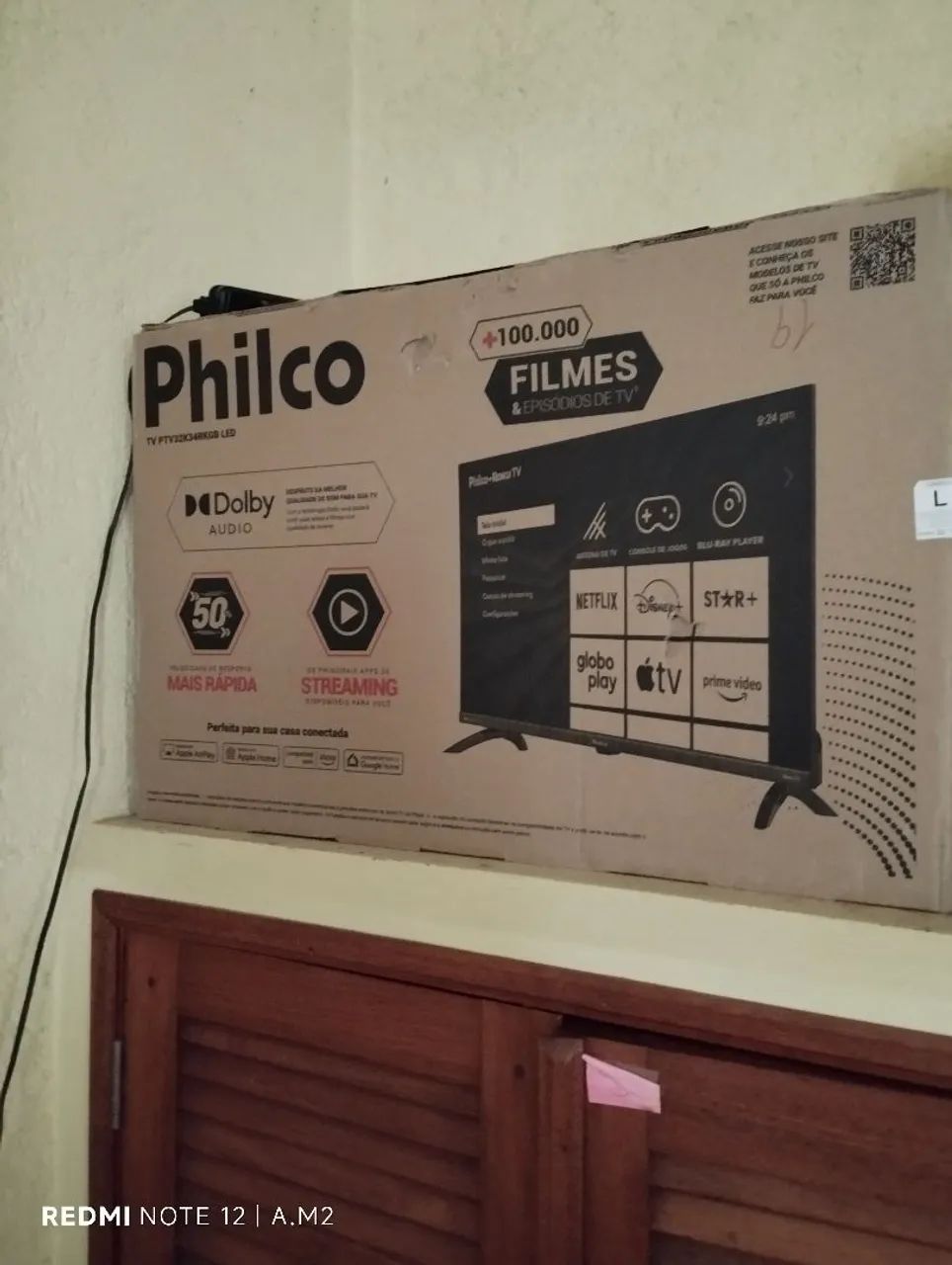 SMART TV Philco 32 polegadas - LACRADA + NOTA + ENTREGA GRÁTIS 