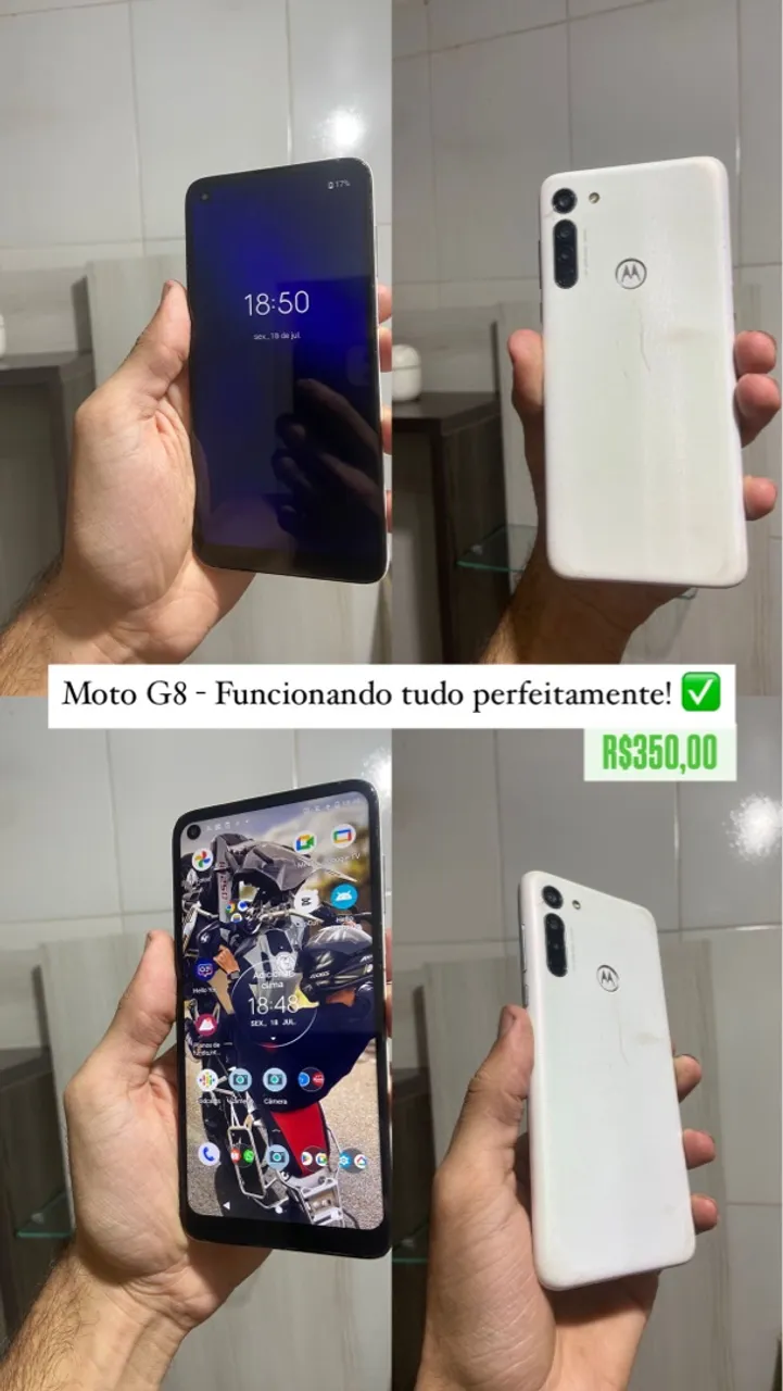 Moto G8 - Funcionando perfeitamente!