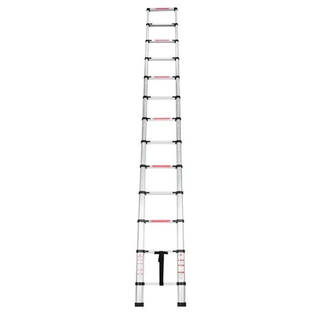 Escada 13 Degraus Telescópica em Alumínio 3,80m Worker - Foto 3