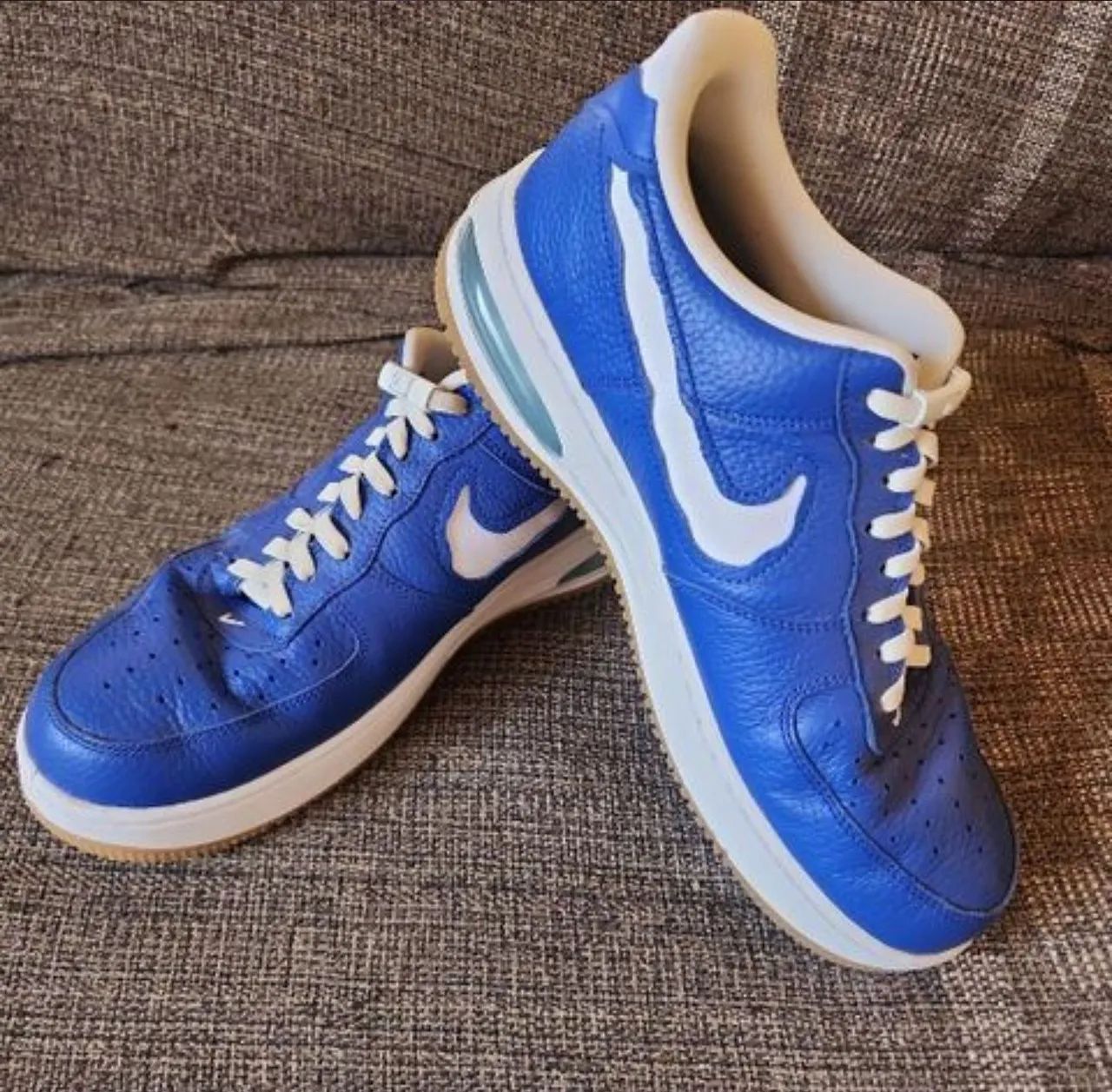 Nike Air Force 1 Low evo "team royal" couro de bezerro - Foto 3
