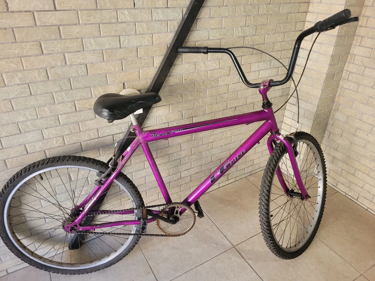 Bicicleta CG Bike Beach Cruiser Roxa