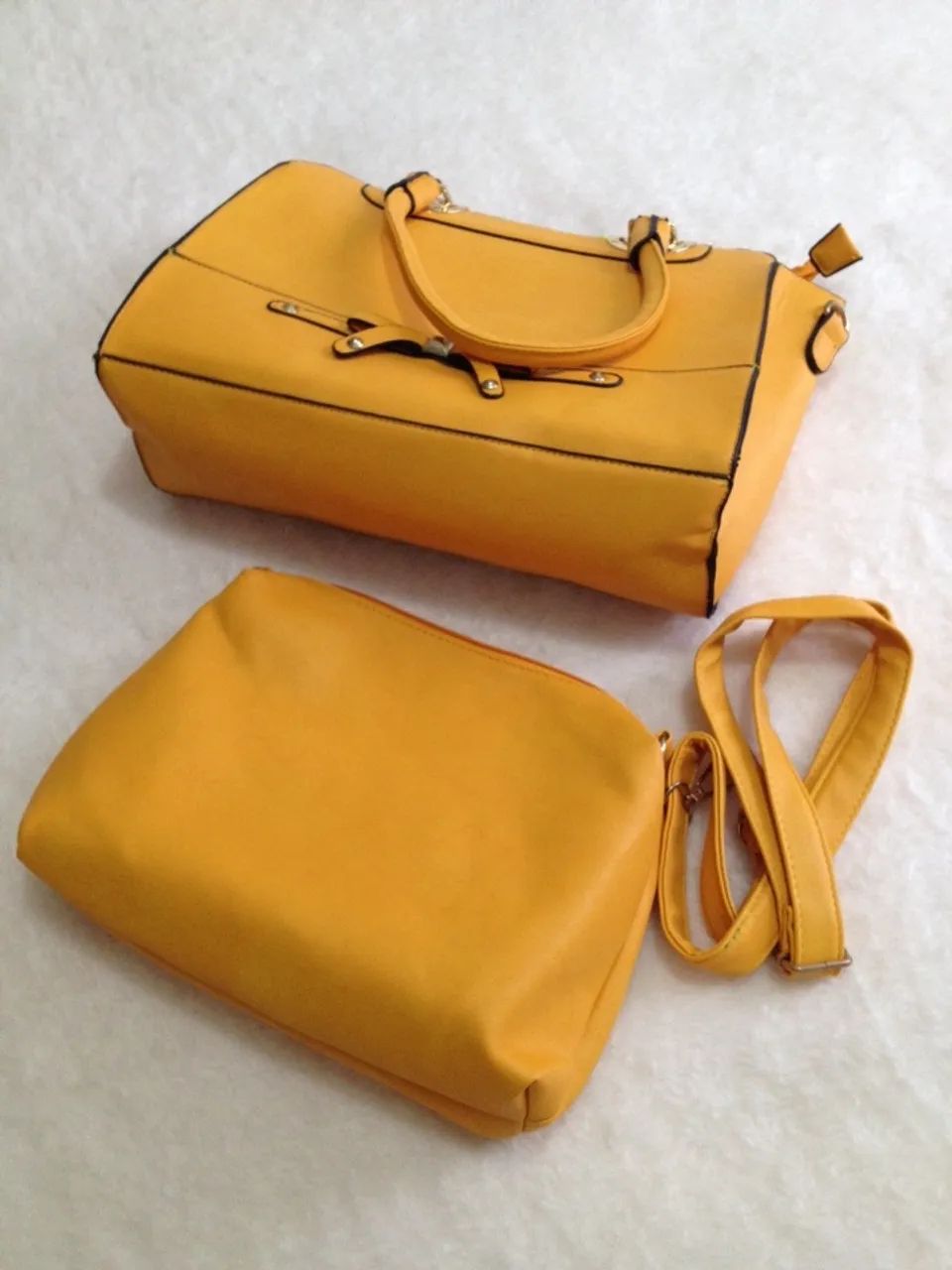 Bolsa Feminina Amarela Nova - Foto 5