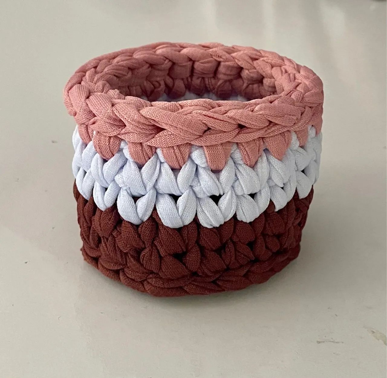 Mini cachepô de Crochê para suculentas