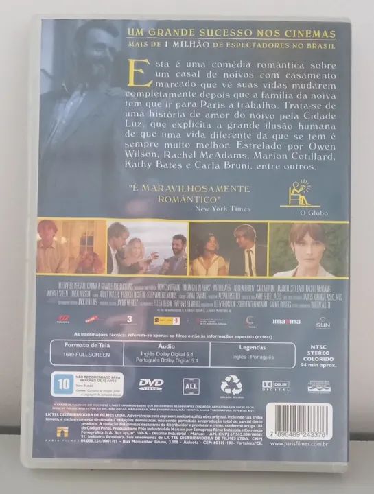 DVD Meia Noite em Paris - Foto 2