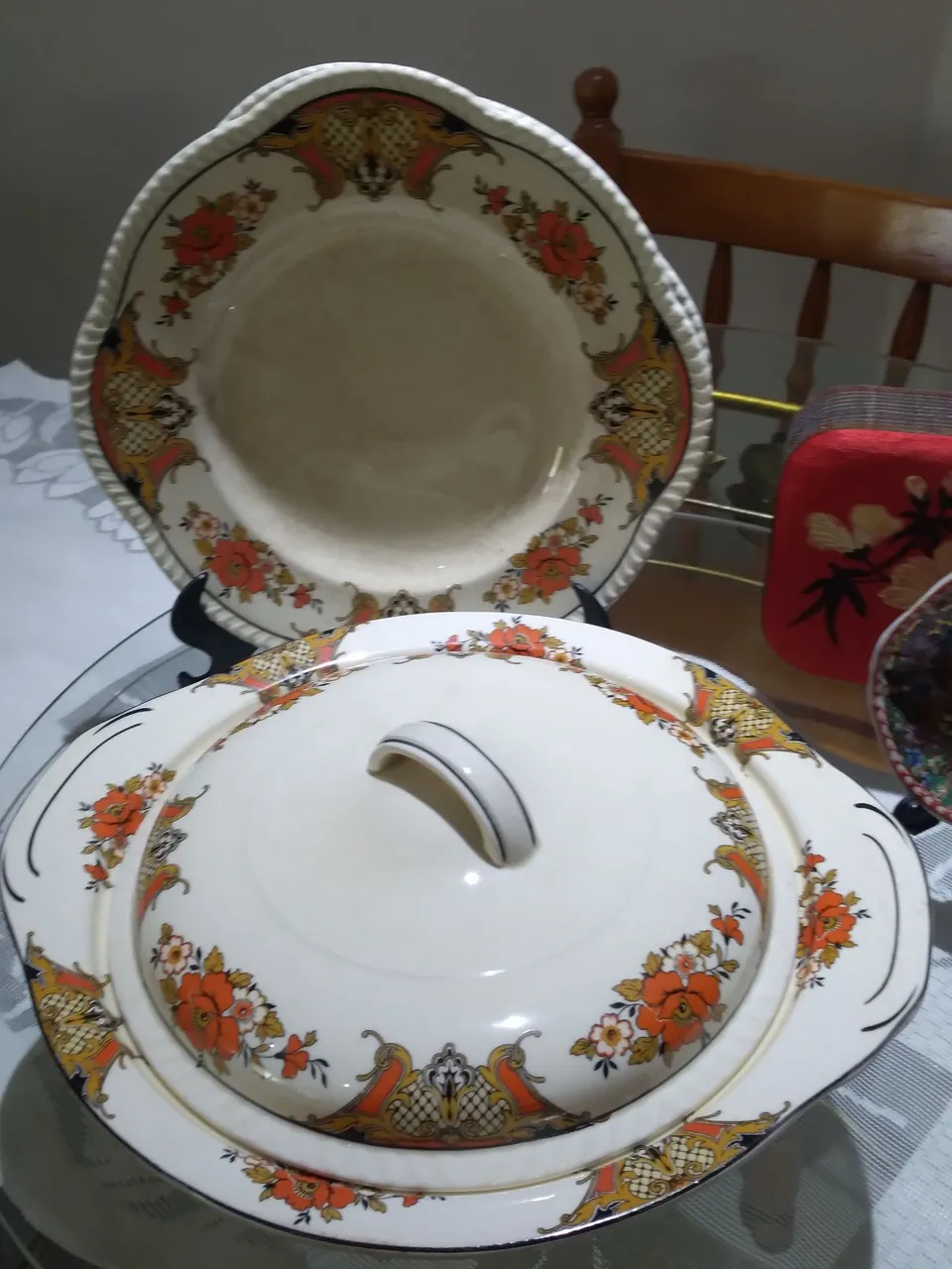 Conjunto de Pratos Decorativos Vintage
