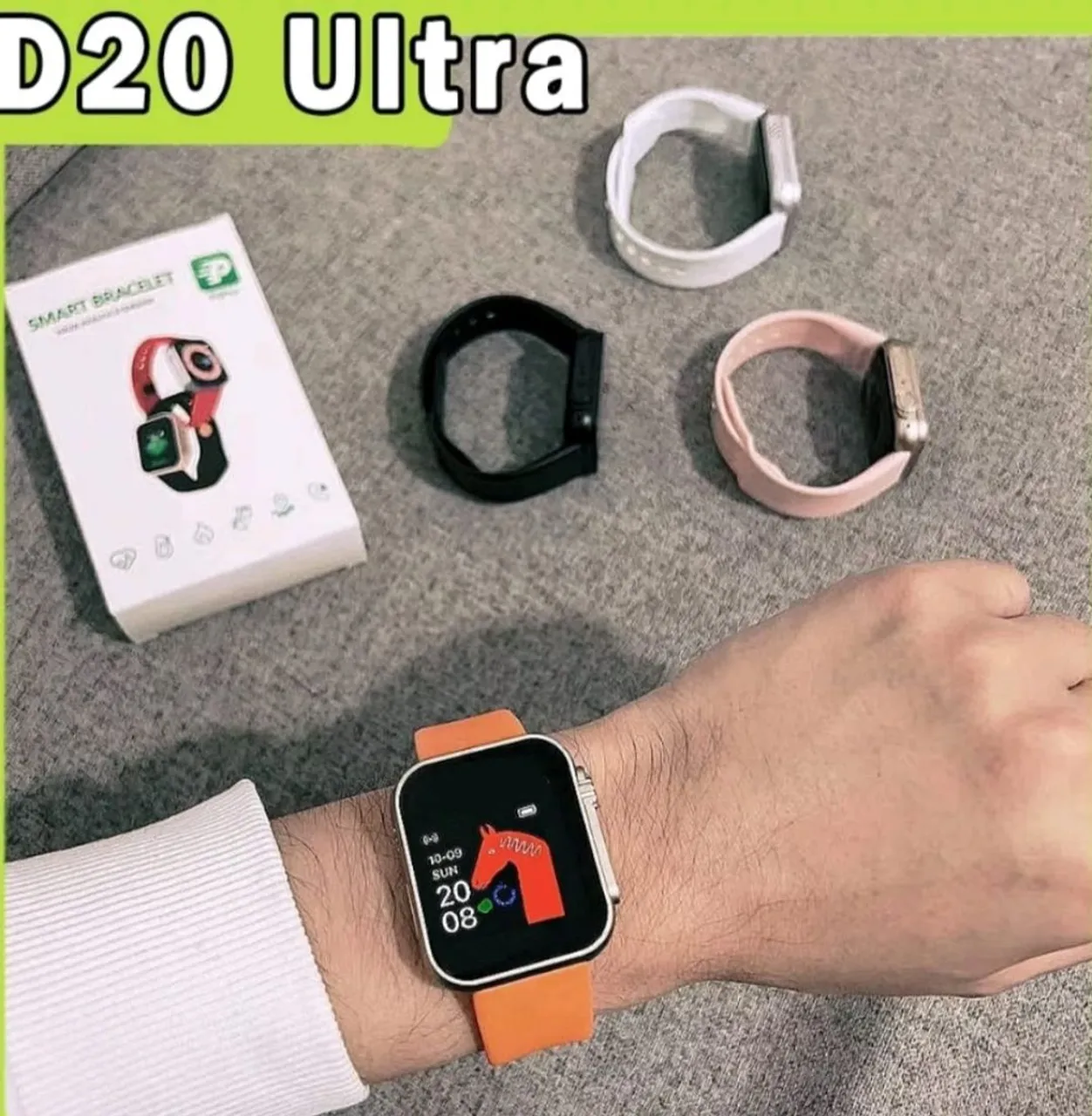 Smartwatch D20 Ultra - Design Incrível e Funcionalidades Top!