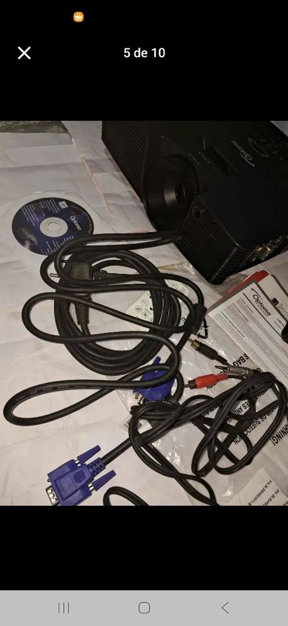Projetor Optoma com Case e Controle Remoto - Foto 5