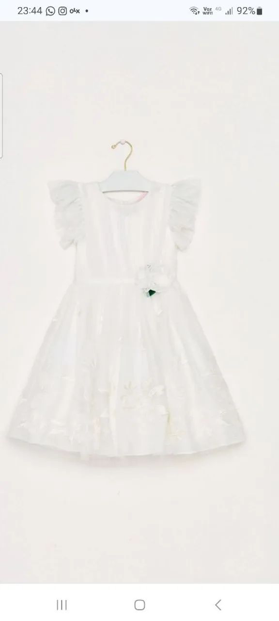 Vestido em tule bordado Petit Cherrie