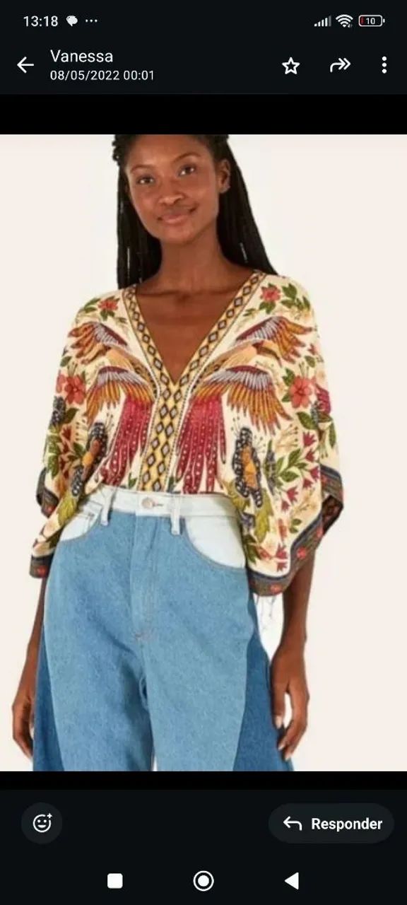 Body Farm estampado com Lurex _Desejo.  - Foto 4
