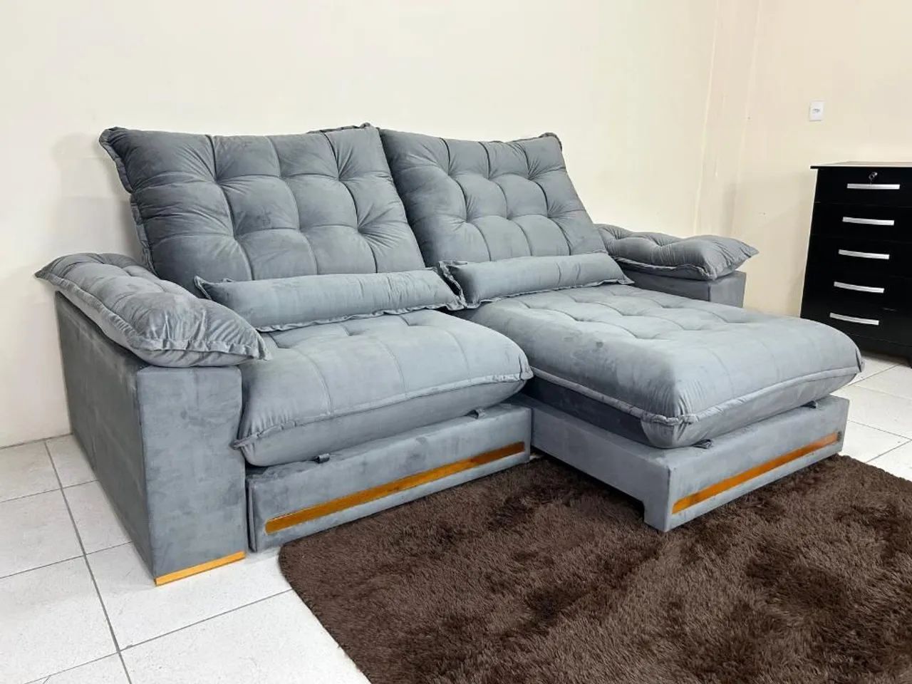 SOFÁ DURABILIDADE CONFORTO ALTA TECNOLOGIA LEIA DESCRIÇÃO E SURPREENDA-SE!! 72LO9 - Foto 2