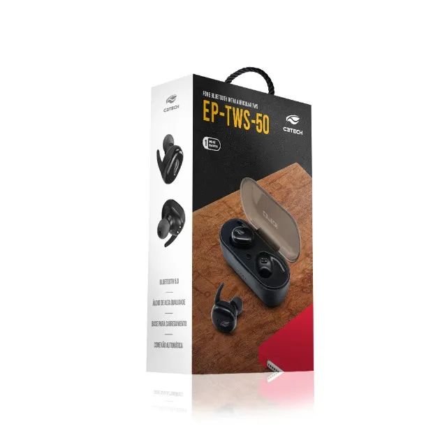  Fone TWS Bluetooth C3Tech EP-TWS-50BK - WZetta - Foto 4