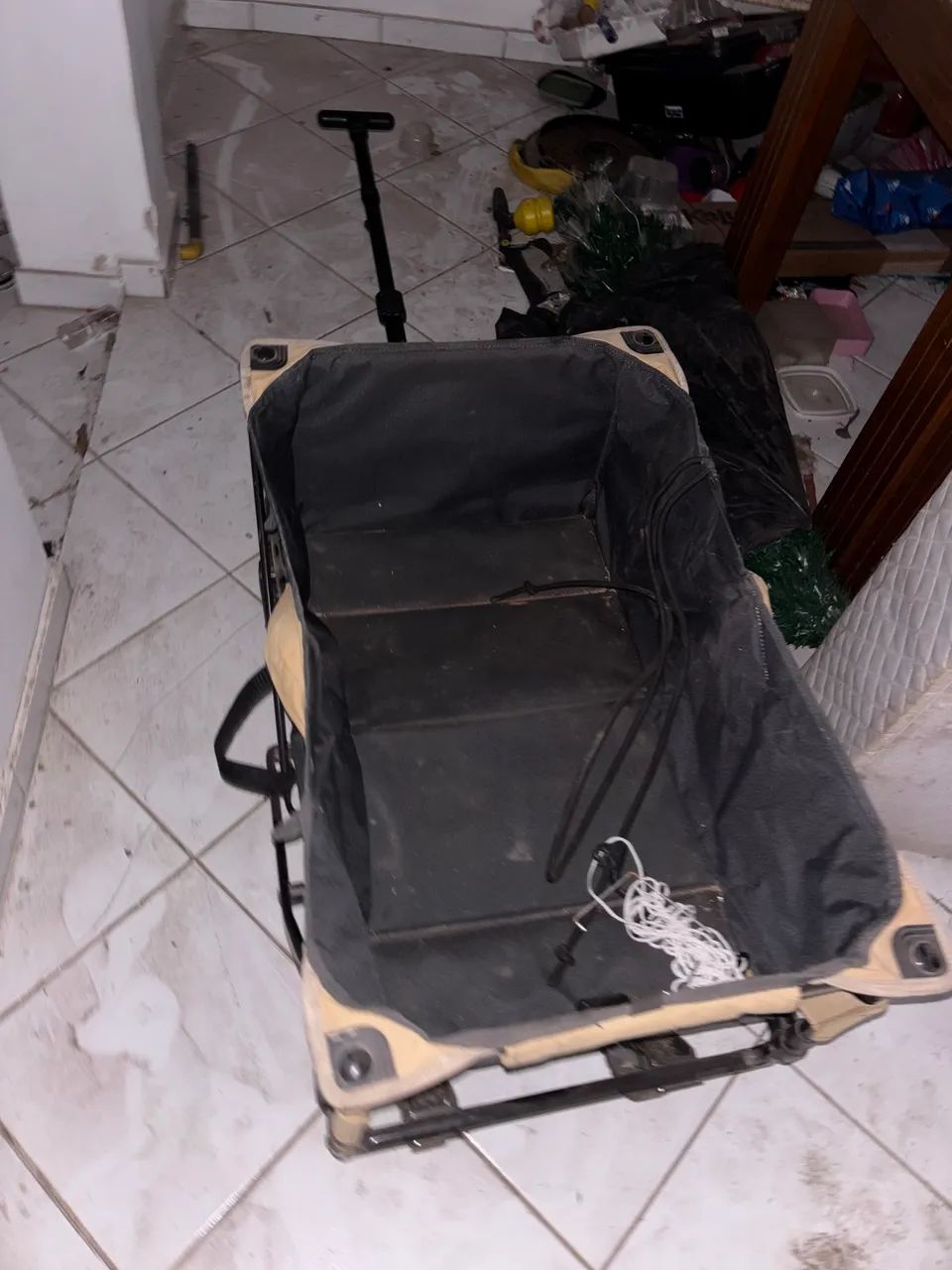 CARRINHO DE TRANSPORTE DESDOBRÁVEL PARA MATERIAL DE acampamento - Foto 3