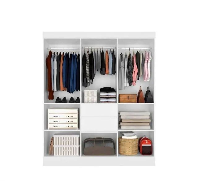 Guarda Roupa Brunela 7 Portas 2 Gavetas nOVO VARIOS MODELOS - Foto 2