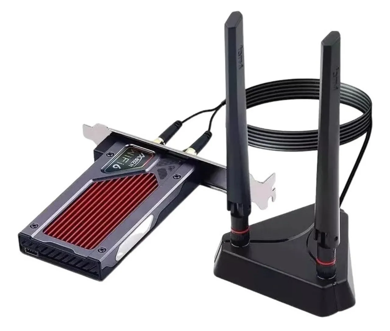 Adaptador Wi-fi 6e Intel Ax210 Bluetooth 5.2 Tri-band Rgb