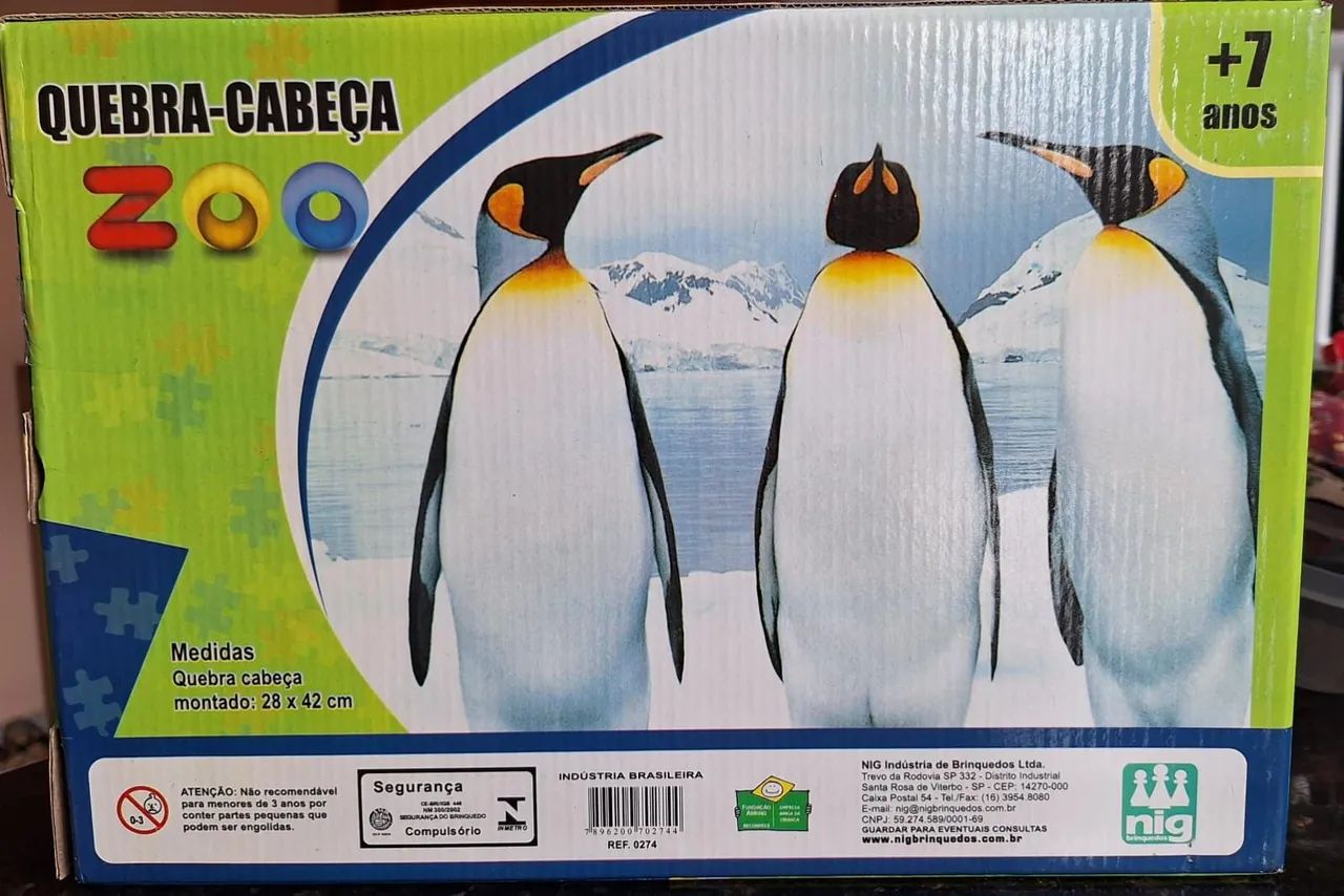 Quebra-cabeça Zoo Pinguins 108 Peças - Foto 2