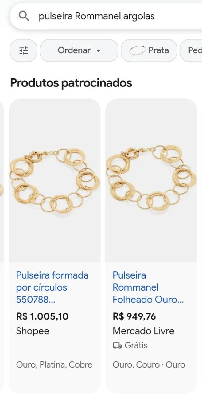 Pulseira Rommanel argolas - Foto 4