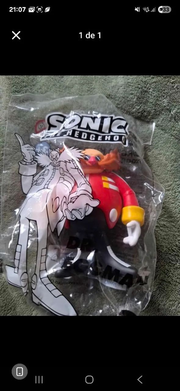 Boneco Eggman Burguer King 
