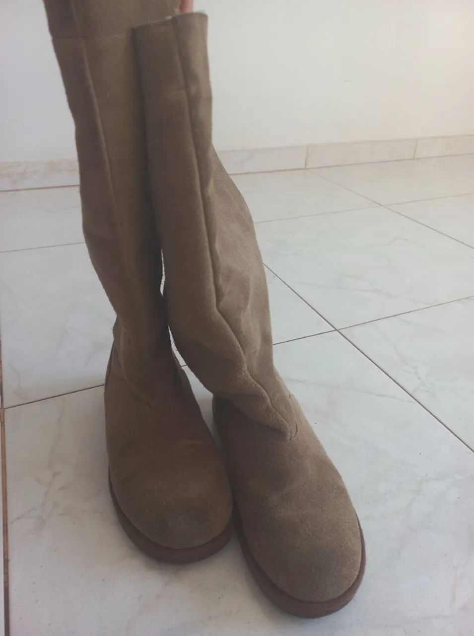 Botas Kipling infantis de camurça marrom TAM 33