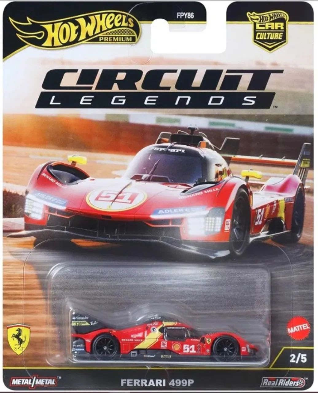 Hot Wheels Car Culture Ferrari 499p Circuit Legend - JBK49