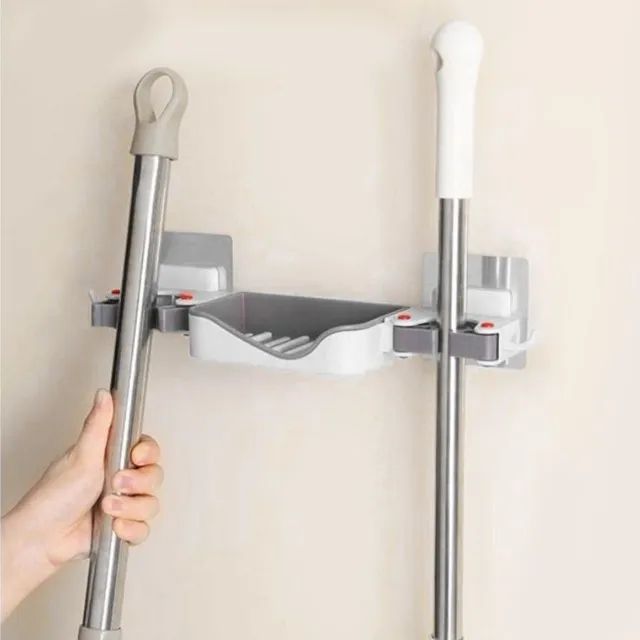 Suporte Para Sabonete Vassoura Rodo Parede Cozinha Banheiro - Foto 4