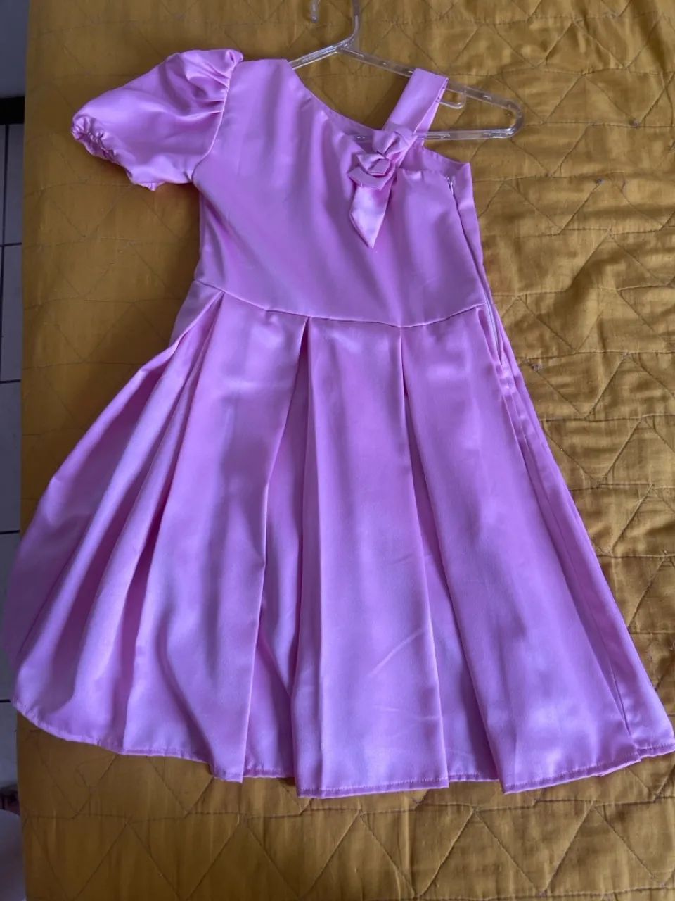 Vestido rosa bebê (7-8 anos)