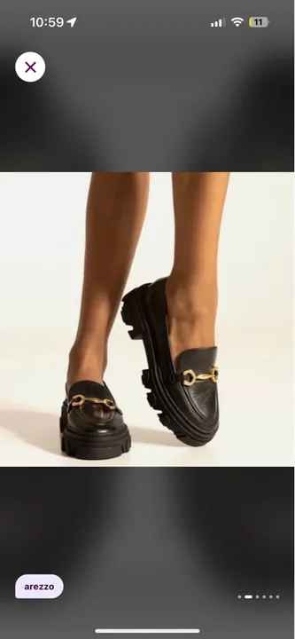 Mocassim tratorado Feminino Preta - Arezzo