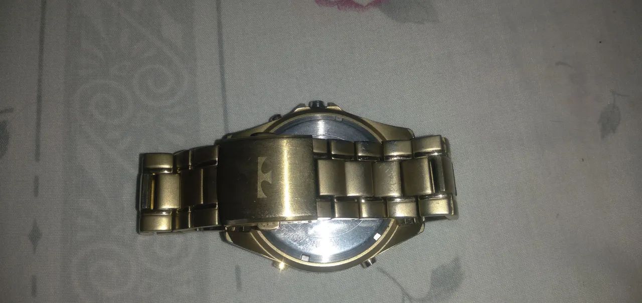 Relógio  técnosCronógrafo Masculino Dourado - Foto 4