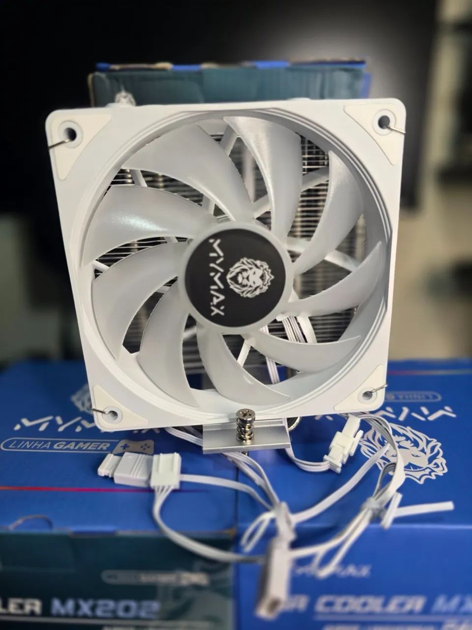 Air Cooler Mymax MX202 ARGB Universal 120mm - Branco - Foto 4