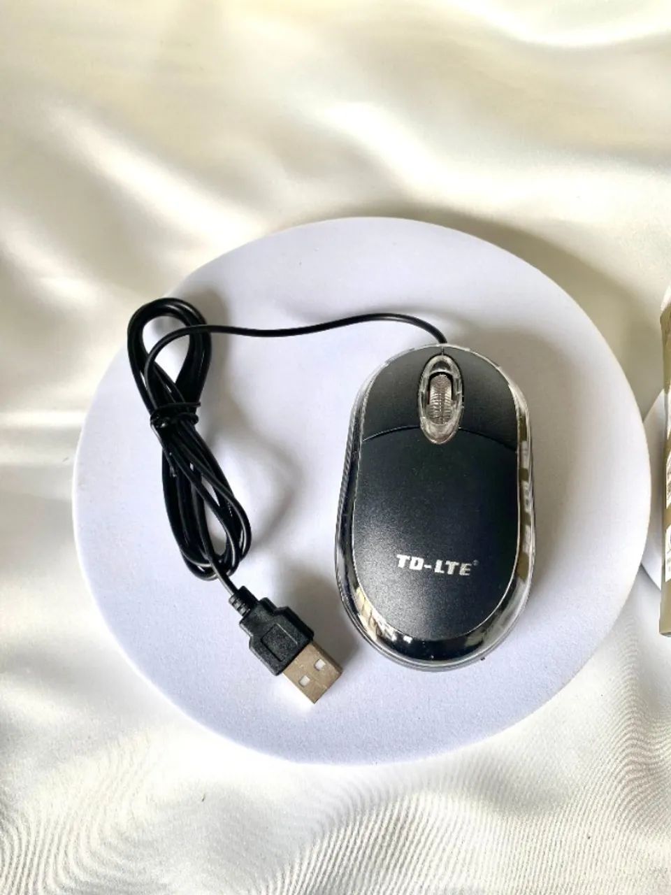 Oferta Mouse Com fio Óptico Resolução 1200dpi Modelo Básico Cor Preto - Foto 4