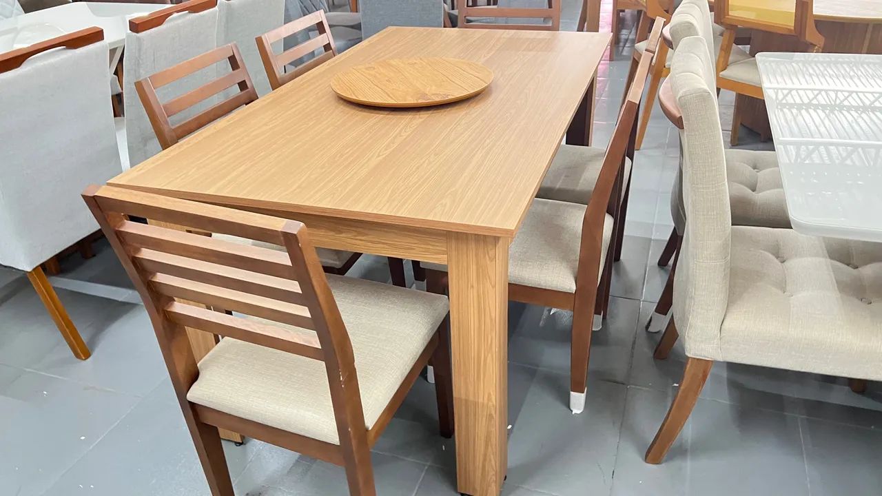 Conjunto Mesa de Jantar com 6 Cadeiras de Ns - Foto 2