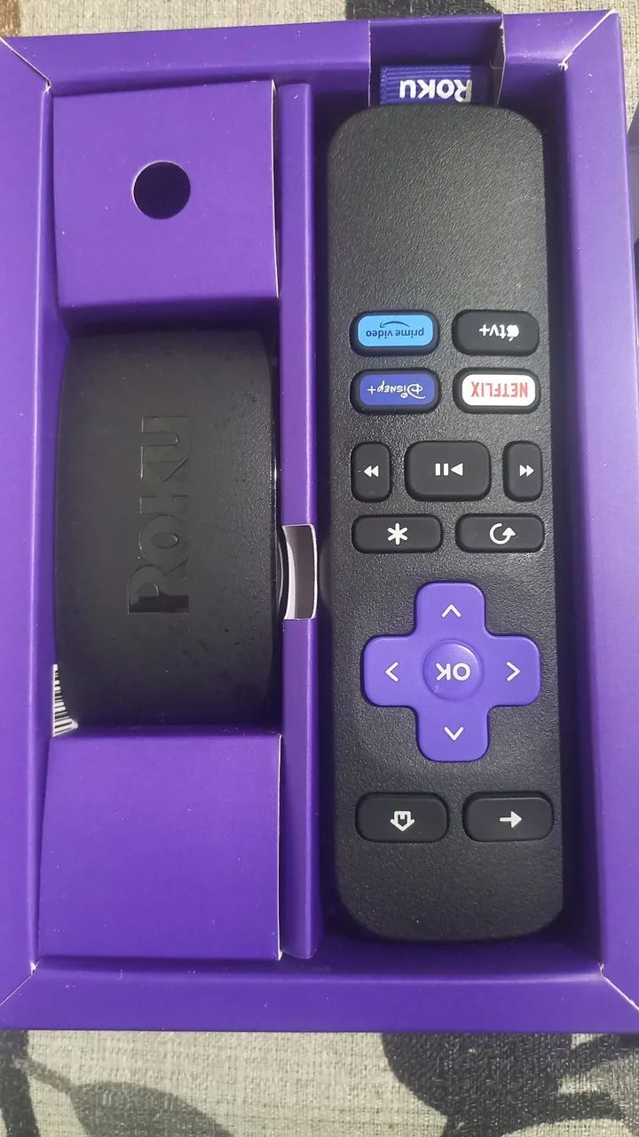 Roku Express Novo na Caixa