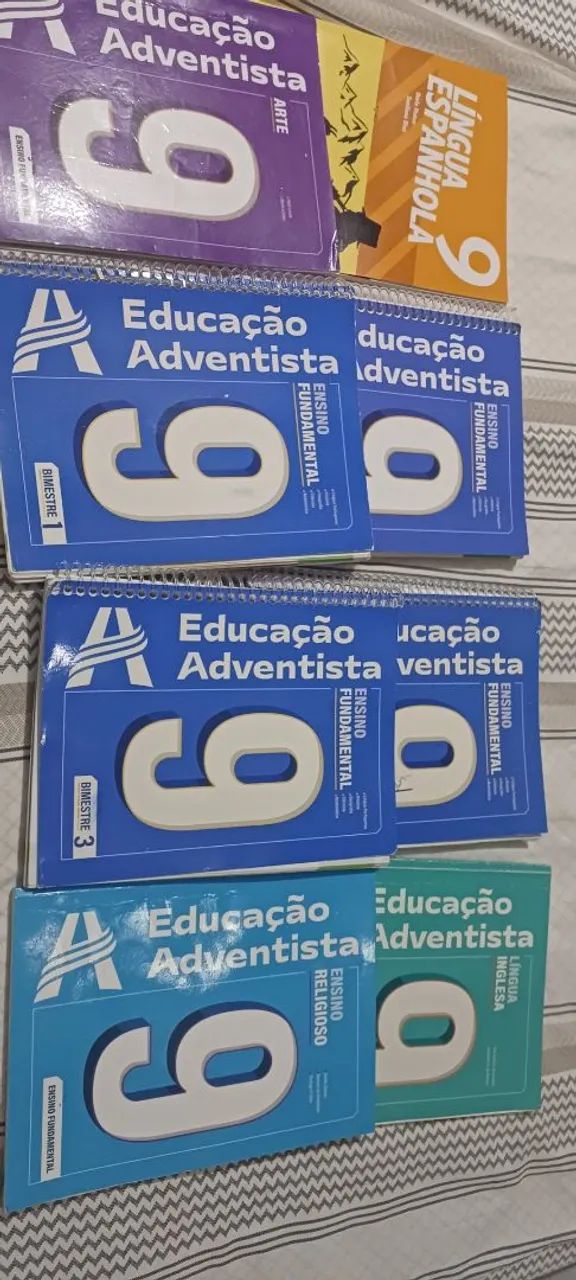 Vende-se Livros da Educação Adventista 9° ano em ótimas condições 