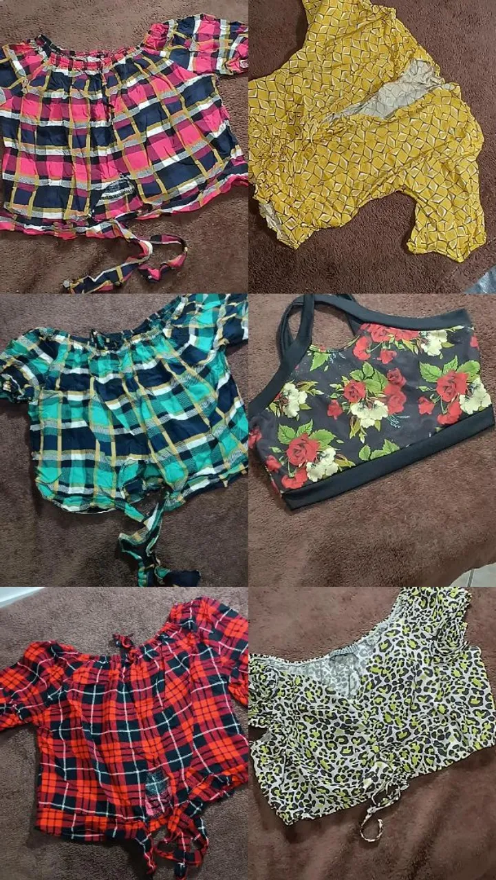 Lotes de blusas cropped: 30 peças estampadas e estilosas!