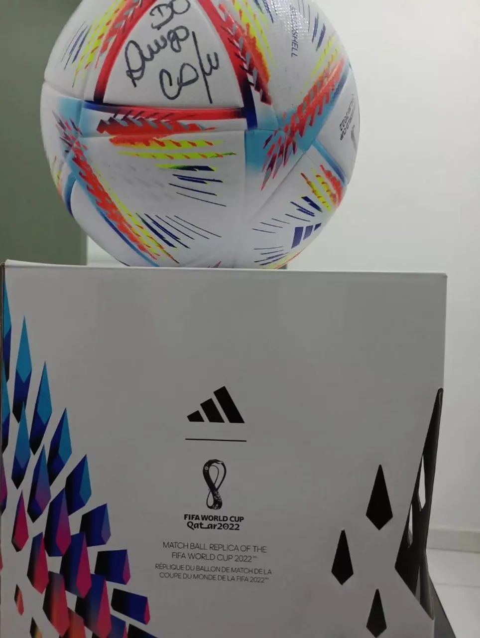 Bola Al Rihla Autografada pelo Cafú - Foto 2