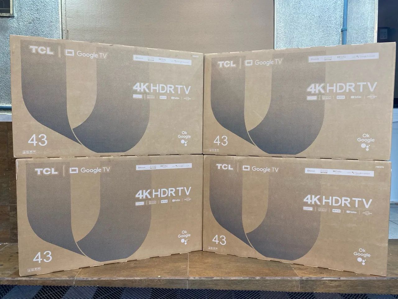 TV TCL 43 polegadas 4K HDR Smart Google TV