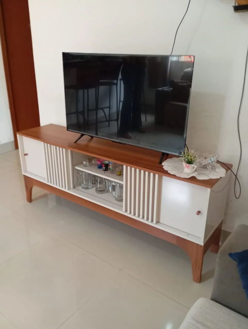 Rack Ds Tv e muito mais, só na Oliveira Móveis. - Foto 4
