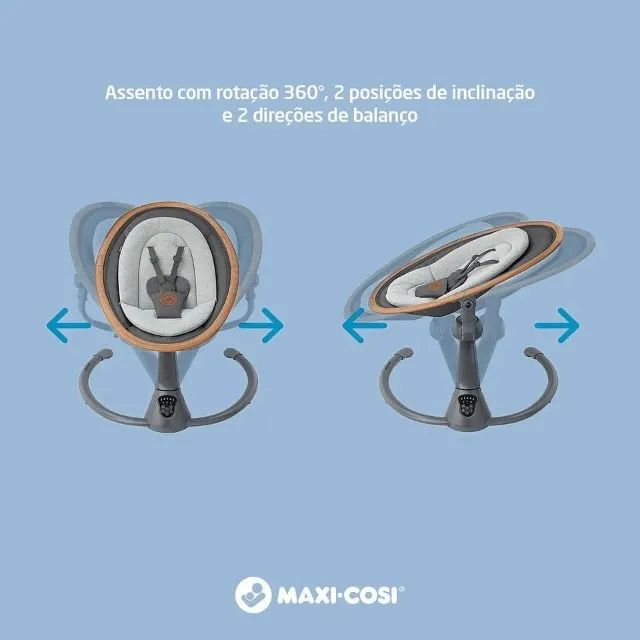 Cadeira de Balanço Maxi-Cosi Bouncer Swing Cassia Beyond Graphite [NOVO LACRADO] - Foto 3