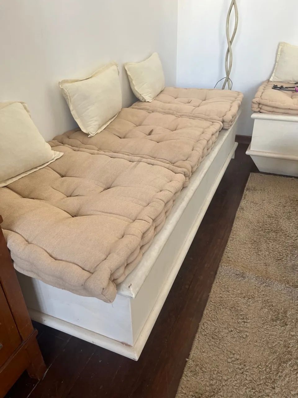Conjunto Banco com Futon - 3 Peças (1 Grande + 2 Pequenos)