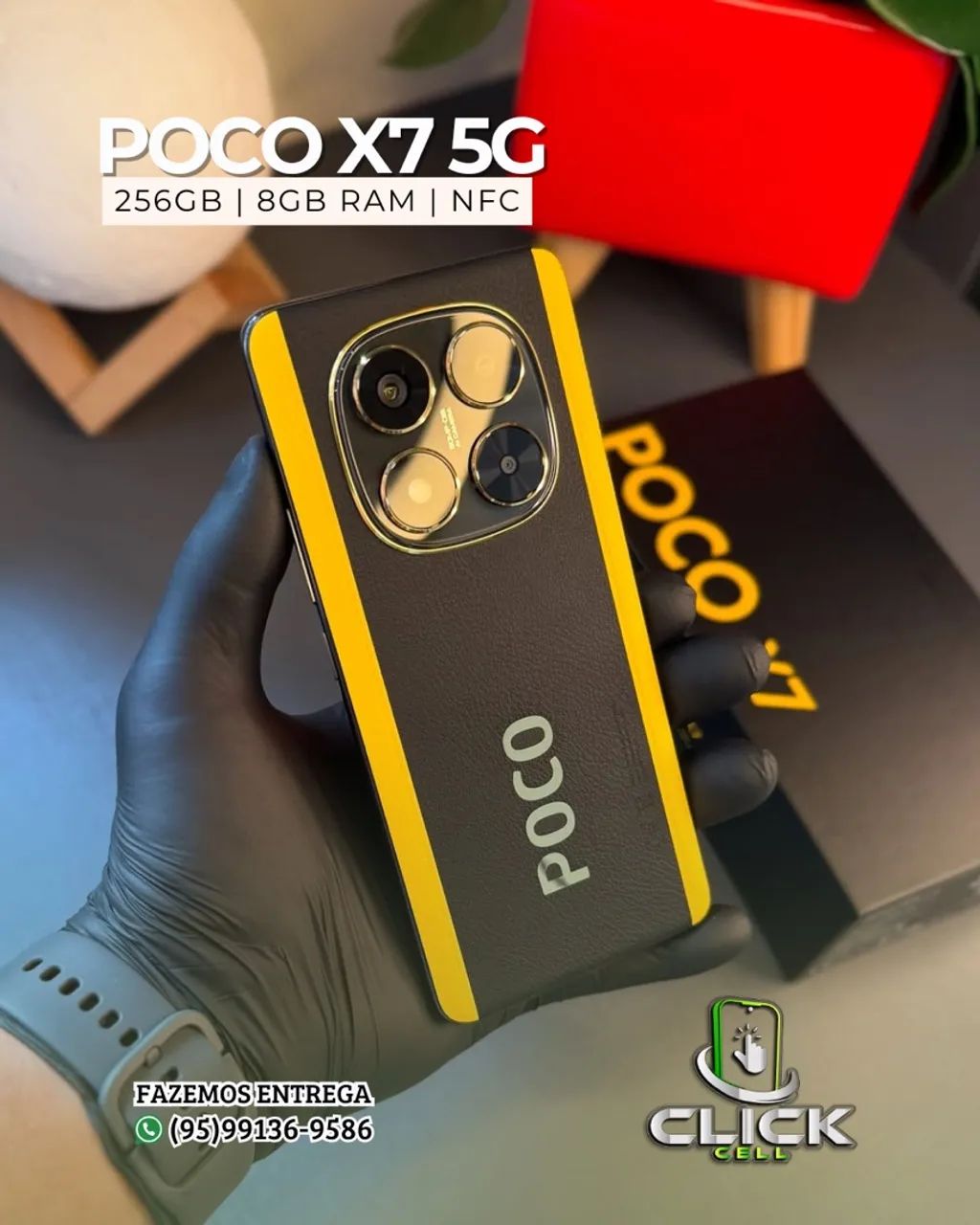 Lançamento Poco X7 5G - 256GB / 8GB RAM