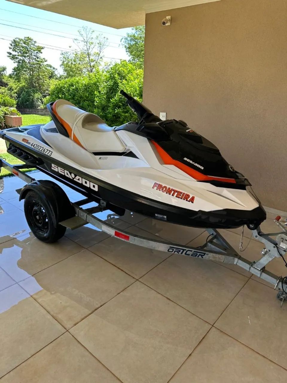 Jet Ski BRP Sea-Doo GTI 130 - Ano 2012 (Branco e Laranja) 41 Horas - Foto 7