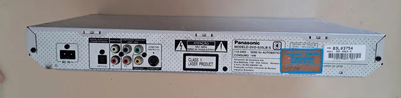 DVD CD Player Panasonic - DVD S35 - Defeito - Foto 5