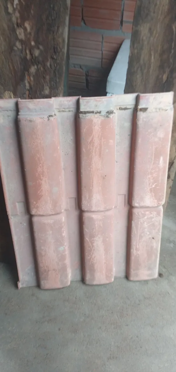 Telha de modelo de barro de plastico