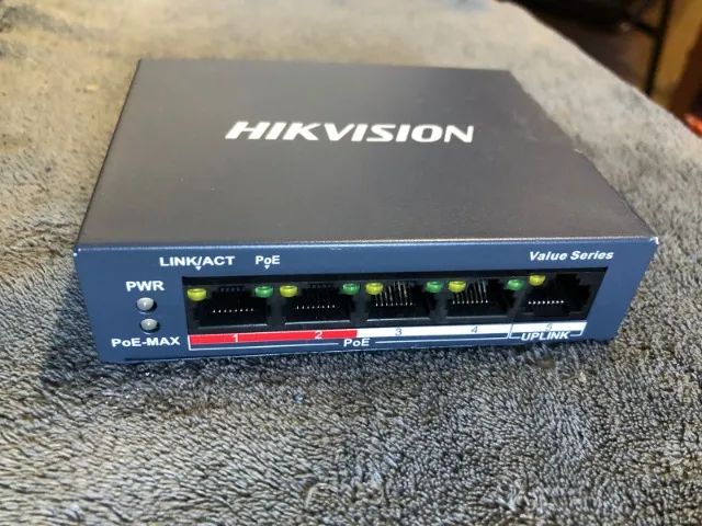 Switch 4 Portas Poe + uplink Inteligente Ethernet  Ds-3e1105p-ei/m - Foto 3