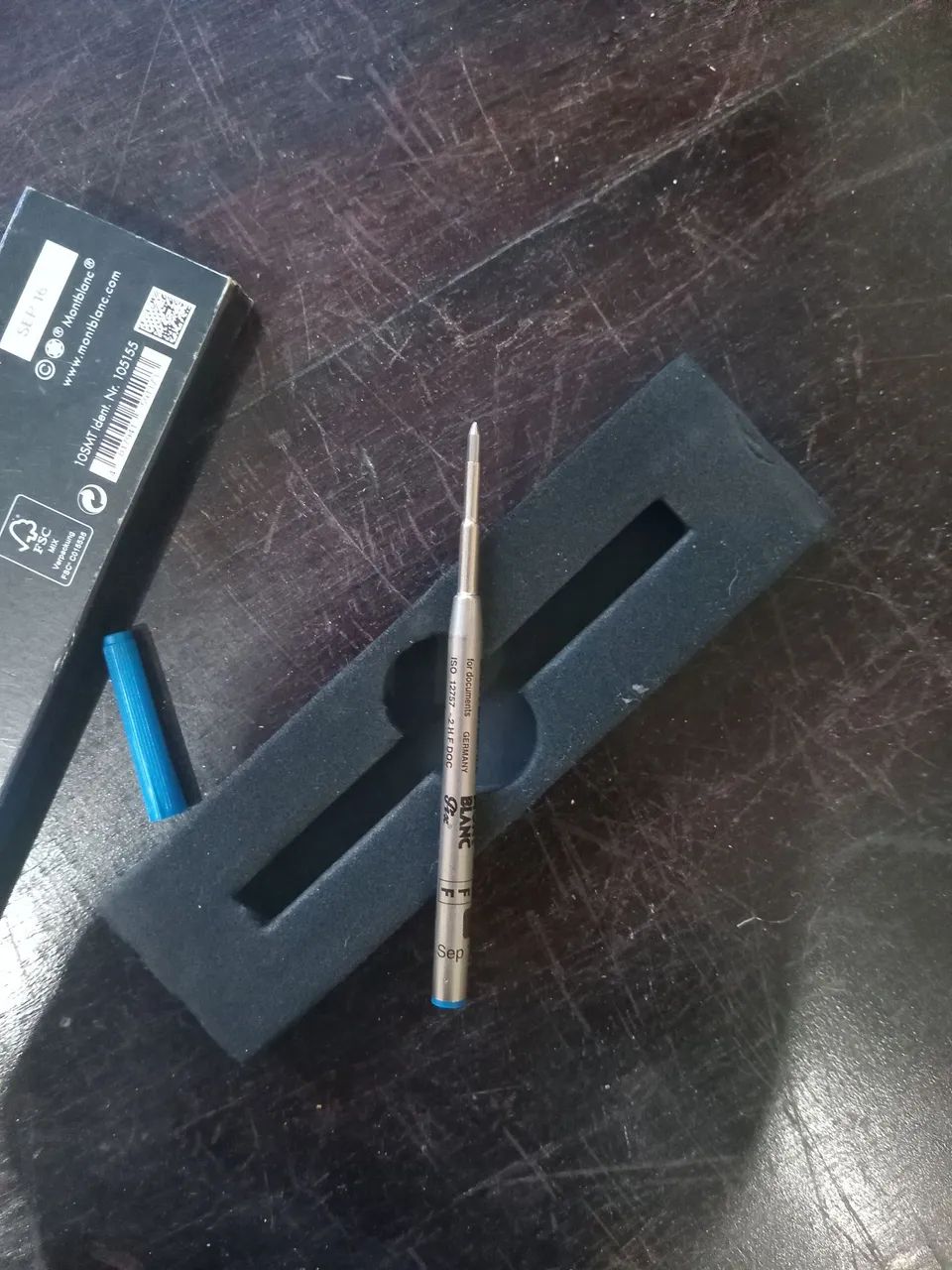 Refil Caneta Montblanc Pacific Blue Fine - Foto 4