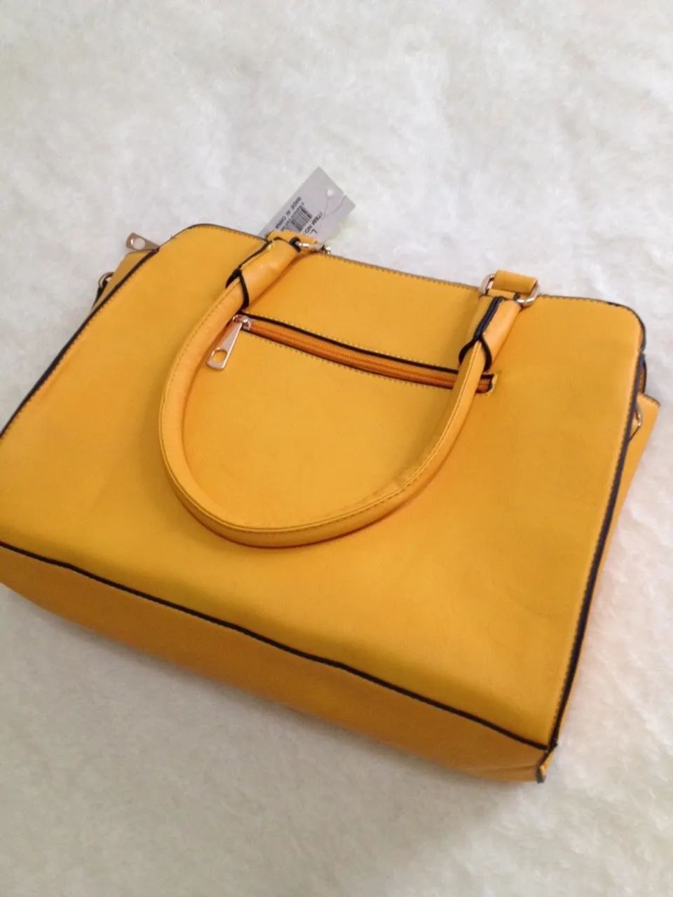 Bolsa Feminina Amarela Nova - Foto 2