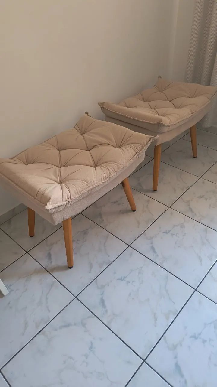 2 Bancos Estofados - Semi Novos! - Foto 2