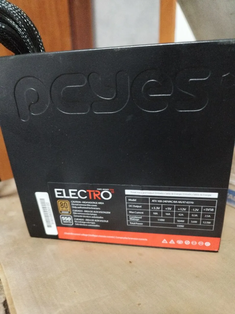 Fonte PC Electro 550W 80 Plus